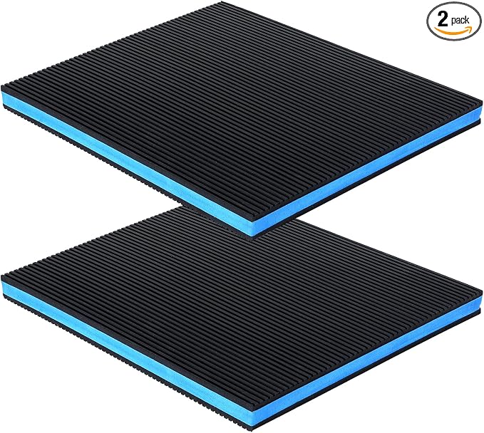 13x10.5 Inch Anti Vibration Pads, Sound Isolation Vibrating Pad Ribbed Rubber by Unknown