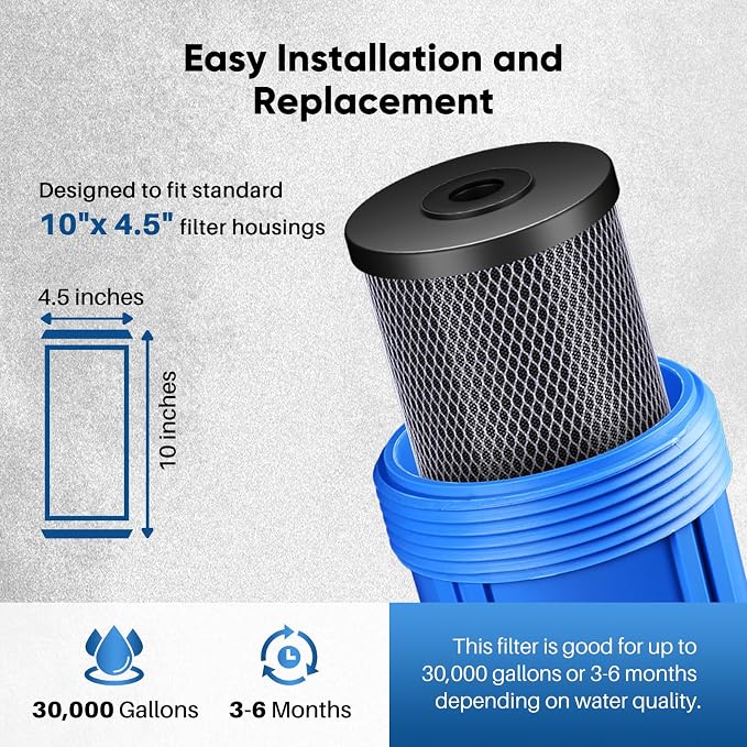 PUREPLUS Coconut Shell Water Filter Cartridge | Activated Carbon Block CTO | - Image 7