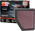K&N High-Flow Original Lifetime Engine Air Filter: Increase Power: Premium by KNEngineeringInc