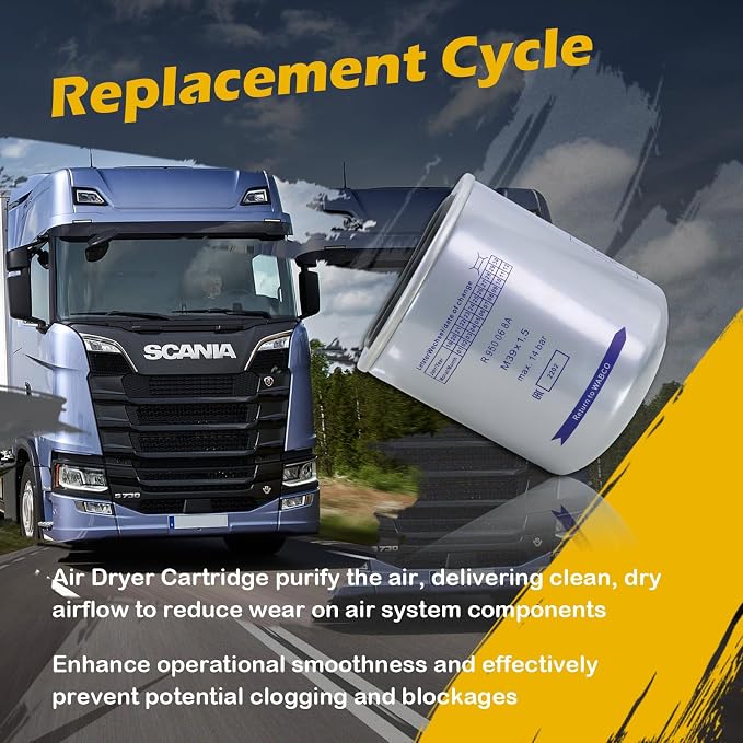 Kefly R950068A Air Dryer Cartridge Replaces Wabco 4329012252, 4329012482 - Image 7