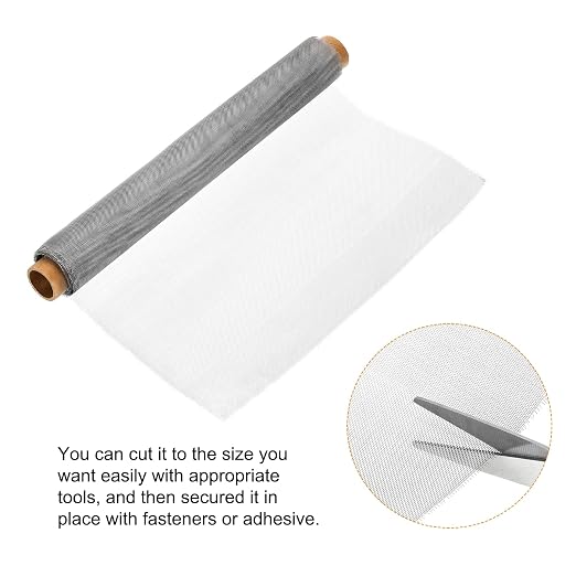PATIKIL 304 Stainless Steel Wire Mesh Screen, 40 Mesh Woven Air Vent Filter - Image 3