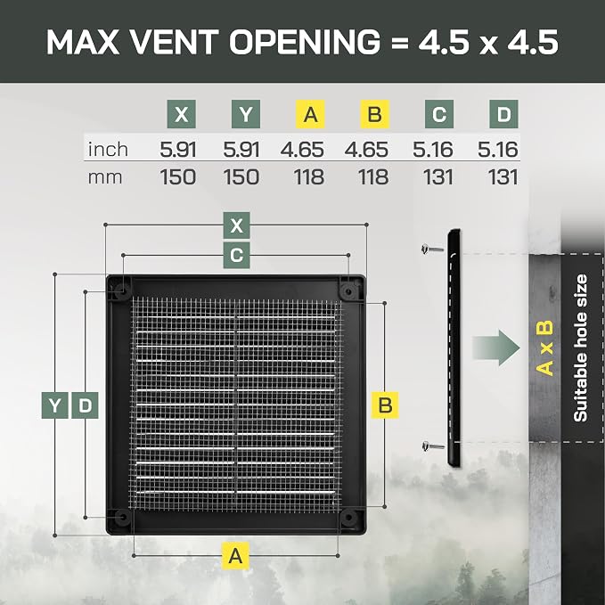 Vent Systems 4.5" x 4.5" Inch - Image 2