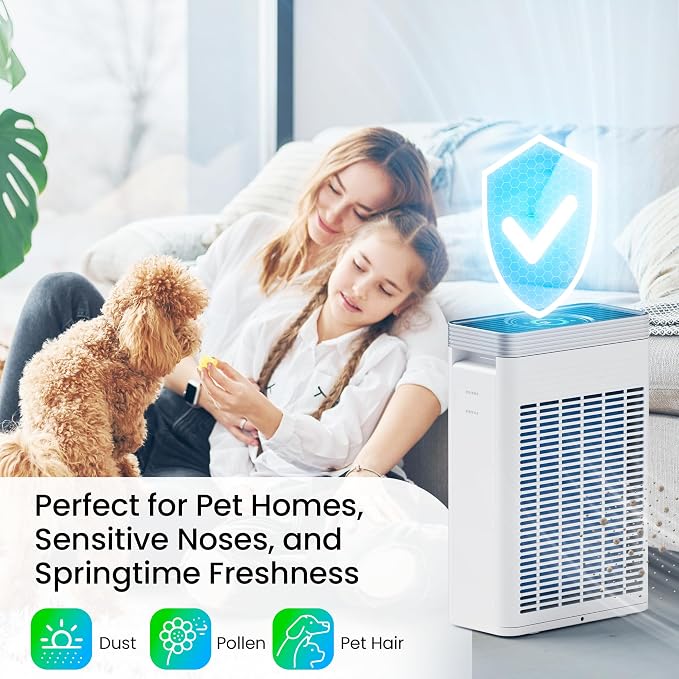 VUSIGN Air Purifier for Home Ptes, Covers Up to 1110 sq ft, CADR 143 CFM - Image 3