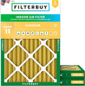 Filterbuy 18x24x2 Air Filter MERV 11 Superior Pet & Allergy Defense, by Filterbuy