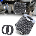 Hovom Universal Clamp-On Air Intake Filter, 76 89 102MM High Flow Round Tapered by Hovom