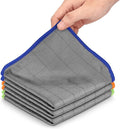 XANGNIER Microfiber Glass Cleaning Cloths, 3 Pack Streak Free Miracle Cleaning by XANGNIER
