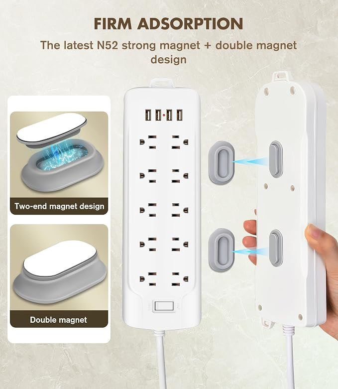 5 Pack Magnetic Remote Control Holder Wall Mount, Upgraded No Drill - Image 7