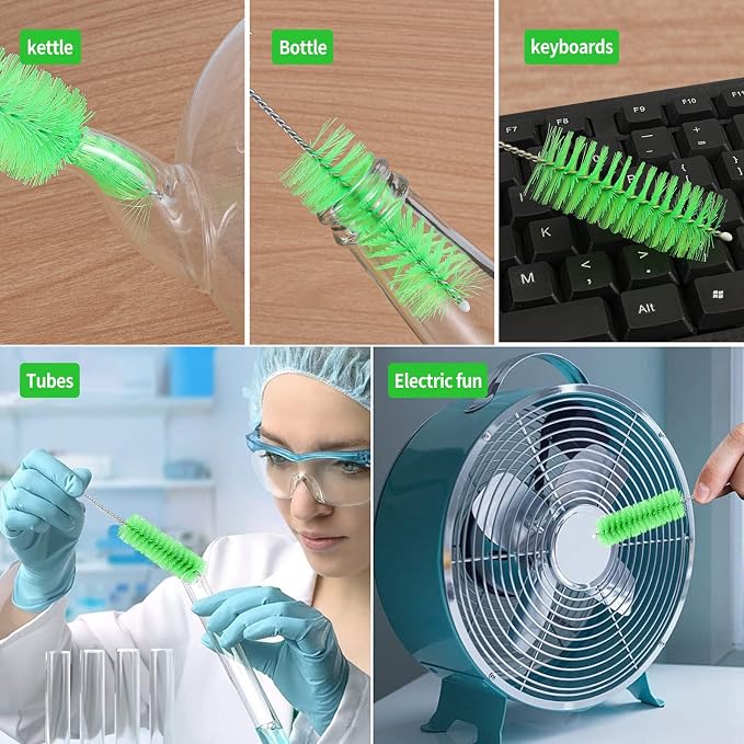 CiaraQ Bottle Cleaning Brushes, 8 Inch Nylon Tube Brush Set, Cleaner - Image 7