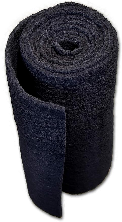 Carbon Fine Filter Media, 3/8" Thick, Ponds or Water Gardens, Made in USA by TheFilterPro