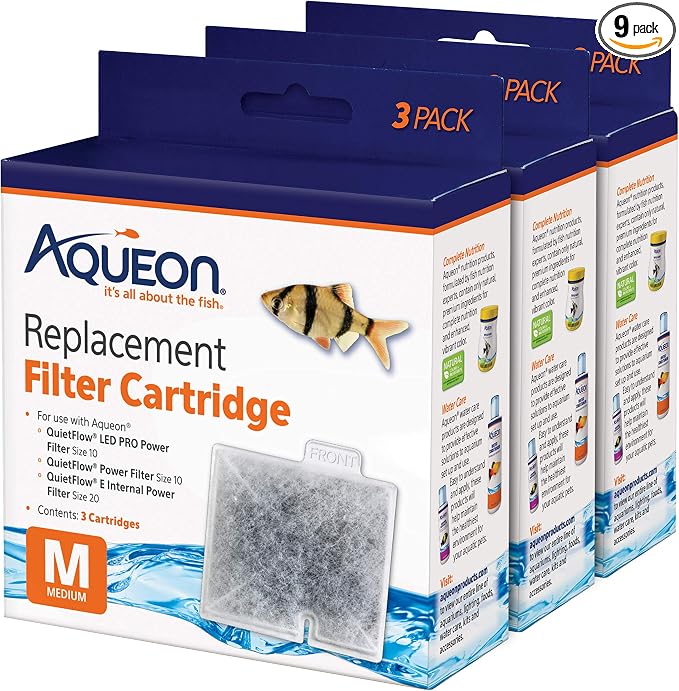 Aqueon Aquarium Fish Tank Replacement Filter Cartridges Medium by Aqueon