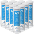 Express Water – 10 Pack Activated Carbon Block ACB Water Filter Replacement – 5 by ExpressWater