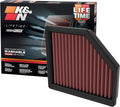 K&N High-Flow Original Lifetime Engine Air Filter: Increase Power: Premium by KNEngineeringInc