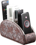 Leather Remote Control Holder, Universal TV Remote Organizer by Arniche