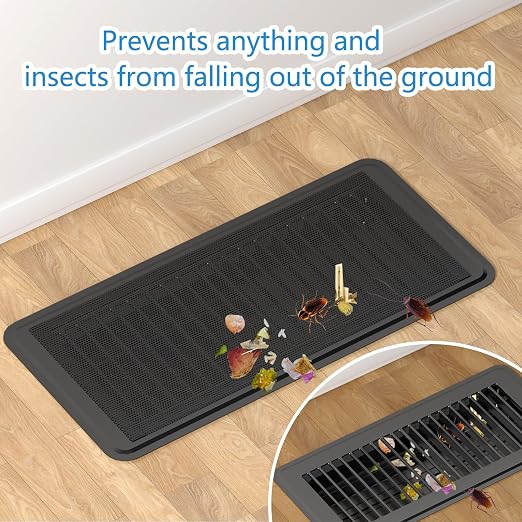 Hon&Guan 8 Pack Strong Magnetic Vent Covers, 4x10 PVC Mesh Floor Register - Image 3