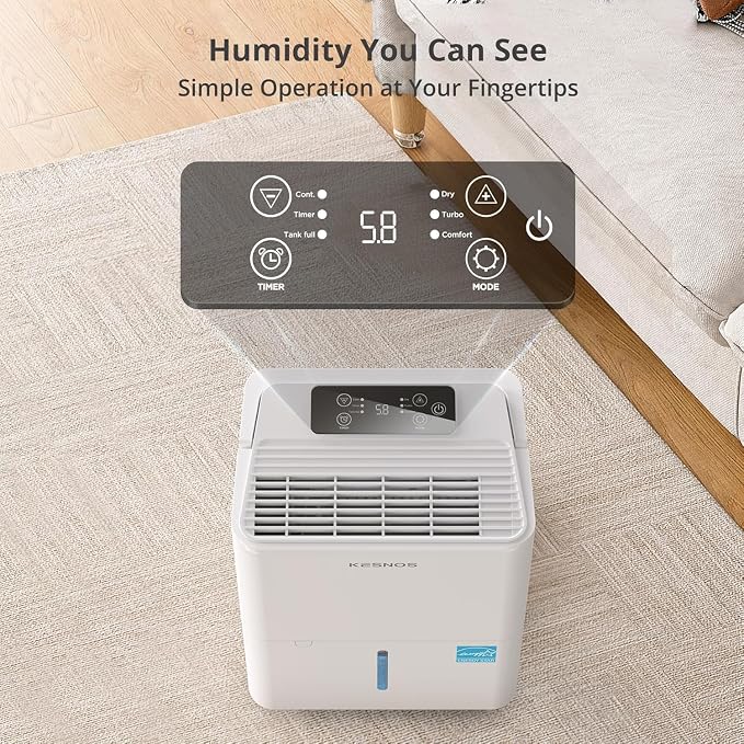 Kesnos 2, 500 Sq. Ft. Energy Star 2025 Dehumidifier - Image 5