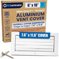6x10 Aluminum Wall Ceiling Air Vent Register 1-Way HVAC Vent Cover by ACLAMINAIRE