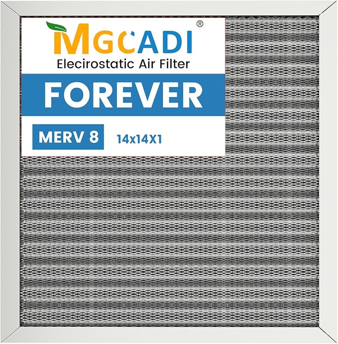 14x14x1 HVAC Furnace Air Filter, Lasts a Lifetime, the Last HVAC Filter You by MGCADI