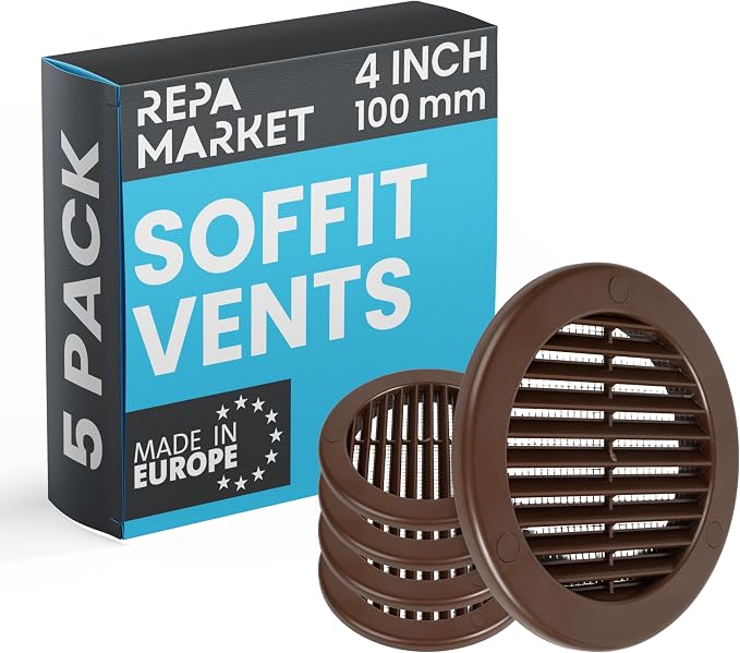 Repa Market 4 Inch Brown Round Air Vent Cover by RepaMarket