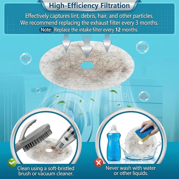 10Pcs Dryer Filter Replacement, Universal Cloth Dryer Replacement Include 8 - Image 5