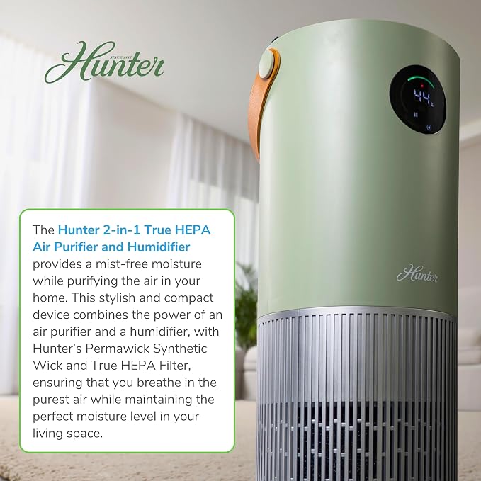 Hunter Fan Company Humidifier and Air Purifier In One, Advanced Filtration Air - Image 2