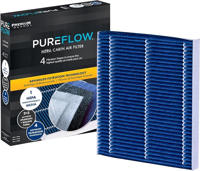 PureFlow HEPA Cabin Air Filter PC4099HX | Fits 2023-2025 Nissan Z, 2009-2021 by PremiumGuard