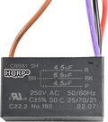 HQRP Ceiling Fan Capacitor CBB61 4.5uf+4.5uf+6.6uf 4-Wire by HQRP