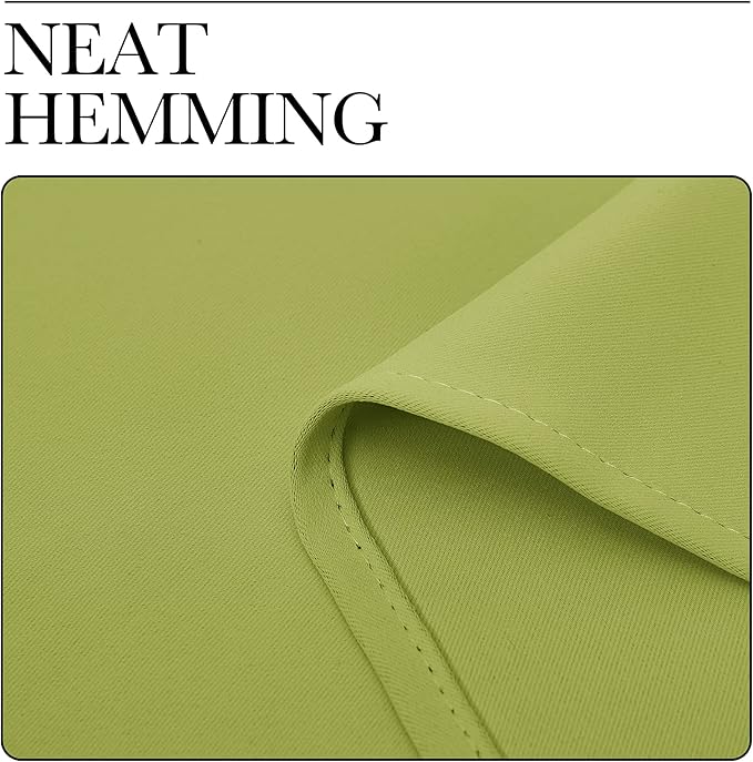 NICETOWN RV Blackout Curtains for Camper Windows, Fresh Green, 34" x 30", Set of 2, Kitchen Curtains, Short Blackout Drapes, Thermal Insulated Rod Pocket Window Treatment Draperies for Nursery