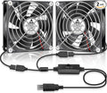 GDSTIME 5V USB 90mm Fan with Speed Control, 92mm x 92mm x 25mm Brushless DC PC by GDSTIME