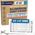 8x6 Inch Aluminum 3-Way Air Flow Vent Cover Wall or Ceiling – Quiet HVAC Wall by ACLAMINAIRE