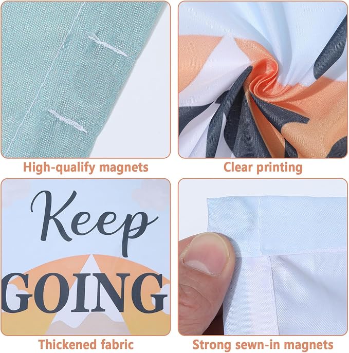 QOUBAI 6 Pcs Fluorescent Light Covers, 4 x 2 Ft Magnetic Light Filters Moving - Image 3