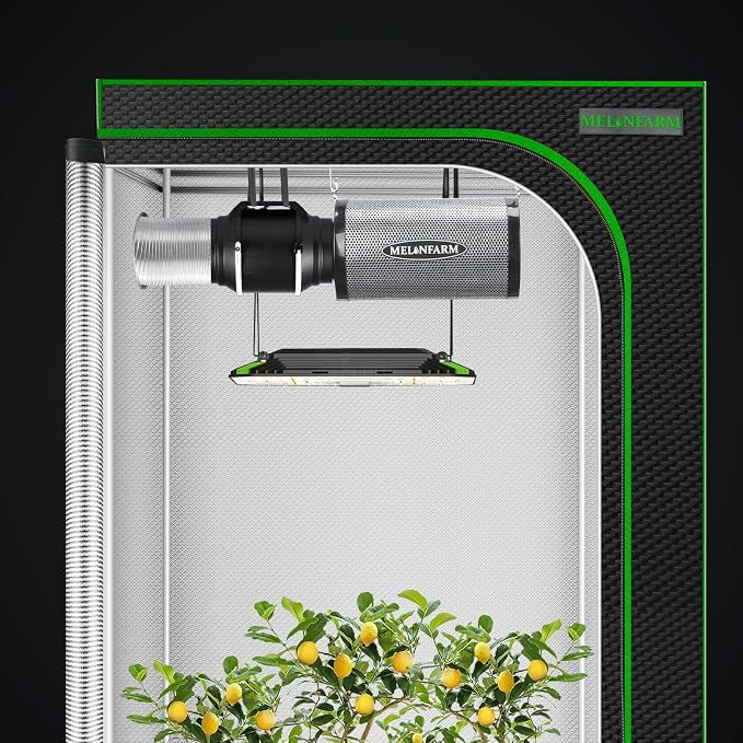 MELONFARM Air Filtration Kit 4", Built-in 14cm Fan Low Nois Carbon Filter - Image 8