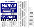 Filter King 23.5x23.5x1 Air Filter Dust & Allergy Control AC Furnace Filters by FilterKing