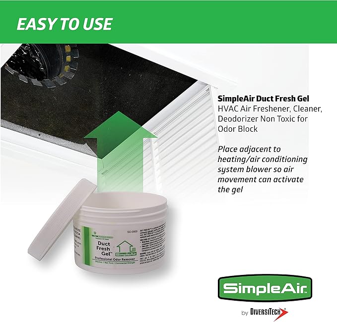 Duct Fresh Gel - HVAC Air Freshener, Deodorizer Non Toxic - Image 2