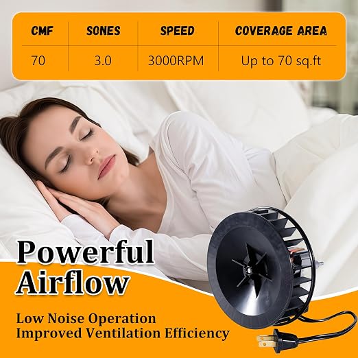 S97017646 S99080592 Bathroom Exhaust Fan Motor and Blower Wheel Replacement – - Image 4