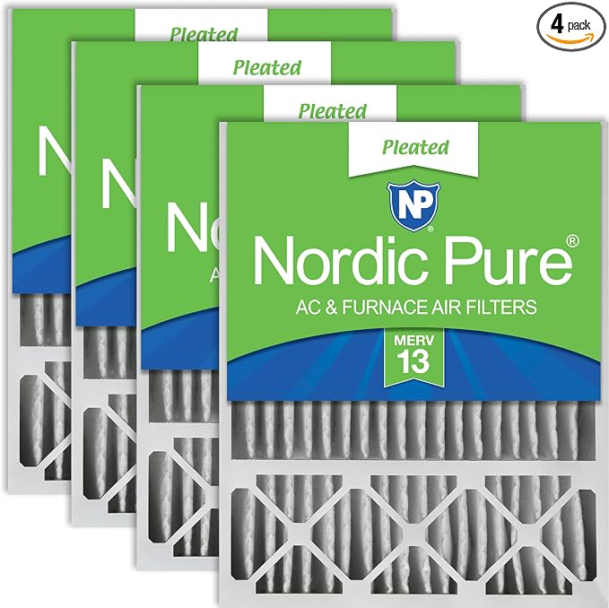 Nordic Pure 20x25x5 Honeywell/Lennox Replacement MERV 13 Air Filters 4 Pack | by NordicPure