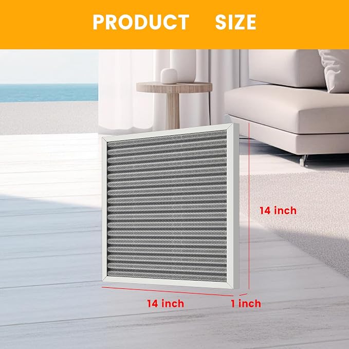 14x14x1 HVAC Furnace Air Filter, Lasts a Lifetime, the Last HVAC Filter You - Image 2