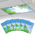 Fluorescent Light Covers with 10 Strong Magnets by Biubee
