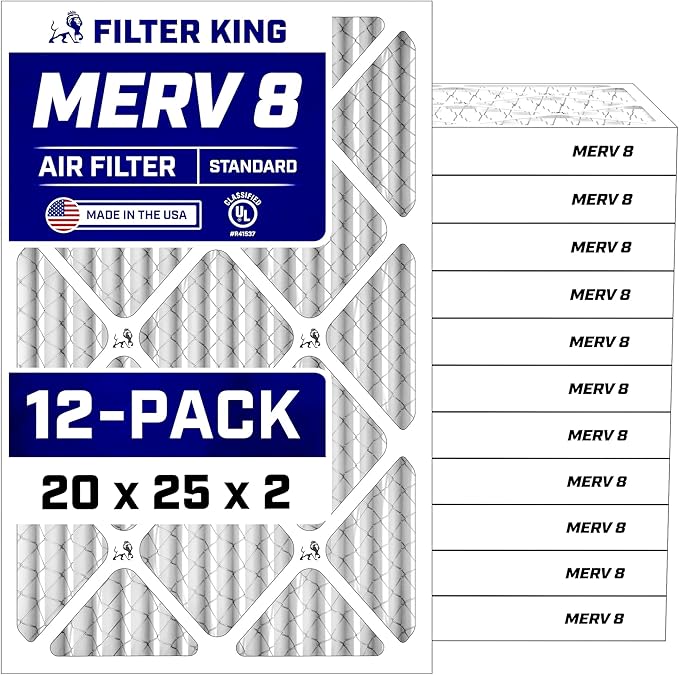Filter King 20x25x2 Air Filter Dust & Allergy Control AC Furnace Filters by FilterKing