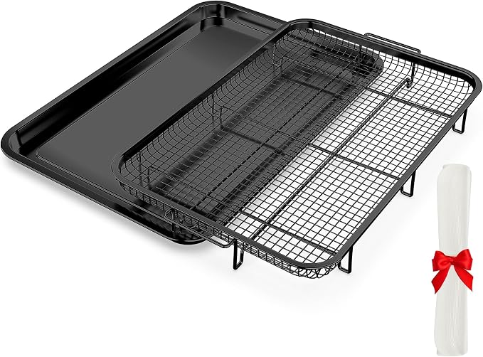 Air Fryer Basket for Oven, OPENICE 18.6" x 12.8" Air Fryer Basket and Tray Set by OPENICE