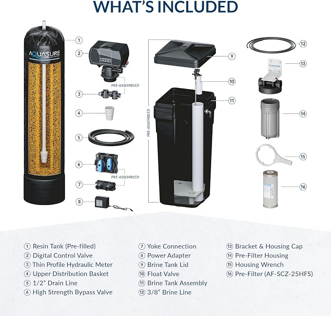 Aquasure Harmony Series 30, 000 Grains Whole House Water Softener - Image 9