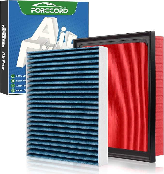 Cabin & Engine Air Filter Fit for 2019-2026 Subaru Ascent 2.4L, 2018-2026 by Forccord