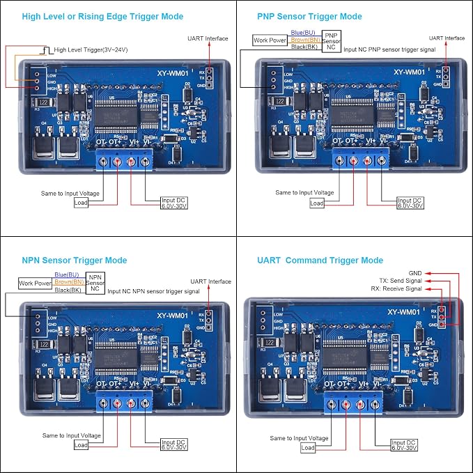 Icstation 12V Timer Relay with MOS Voltage Output Cycle Timer LCD Display 10A - Image 4