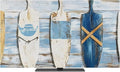 Ocean Nautical Theme Wood Grain Indoor TV Cover, Elastic TV Screen Protector by Unknown