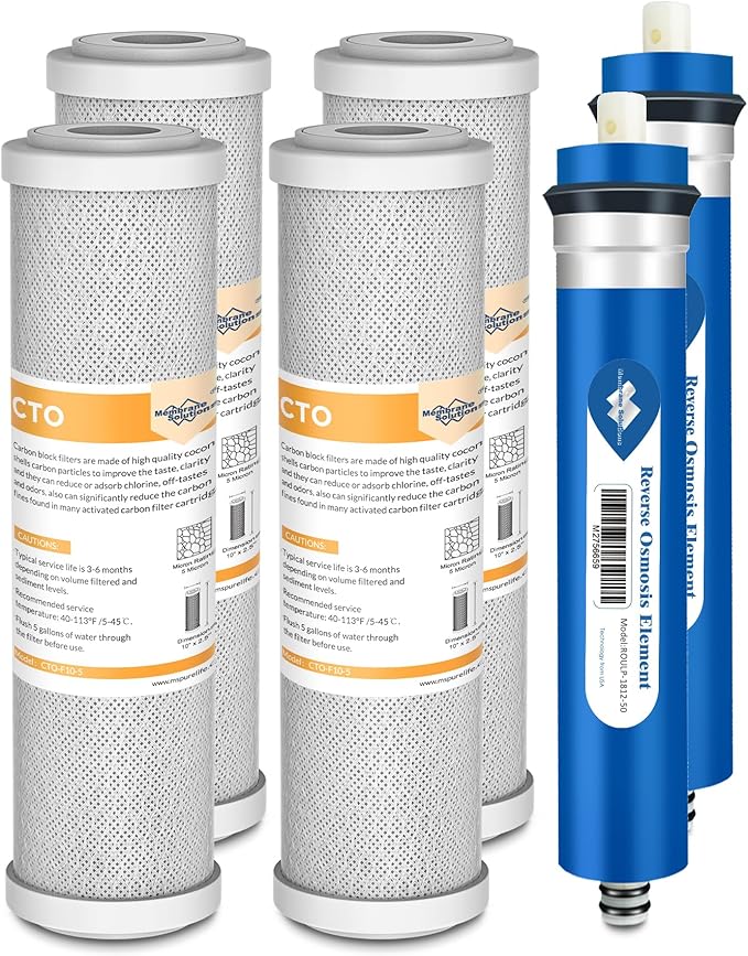 Membrane Solutions FX12P FX12M Replacement Water Filters Compatible by MembraneSolutions