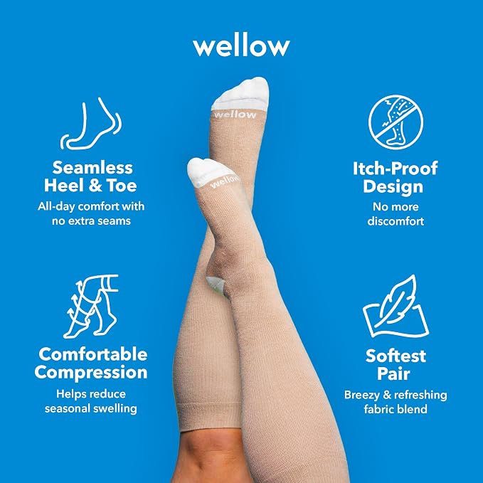 Wellow Wide Calf Compression Socks - Image 3