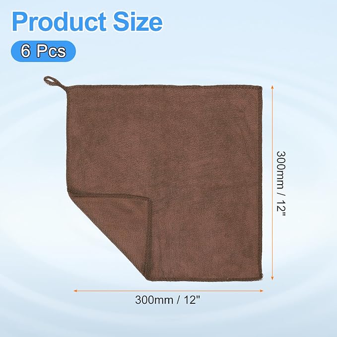 HARFINGTON 6 Pack Microfiber Cleaning Cloth - Image 2