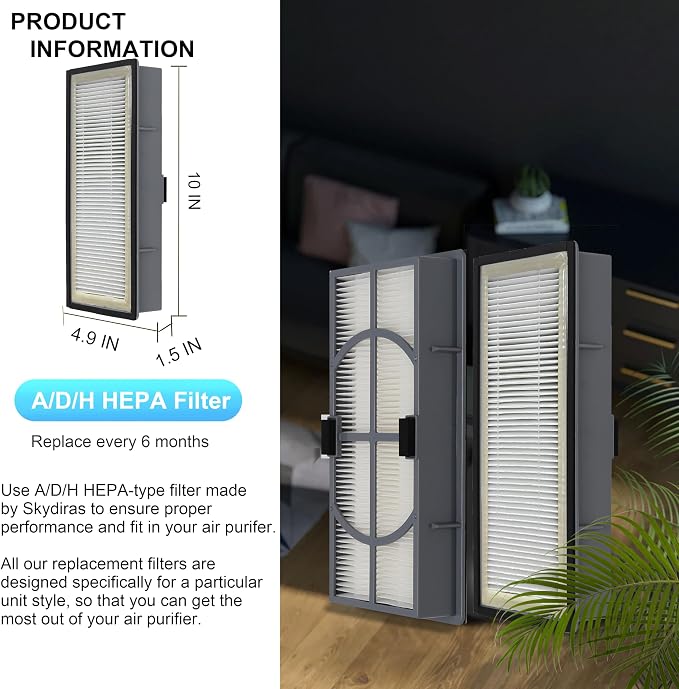 A/D/H HEPA-Type Filter, Allergen Reduction, Compatible - Image 3