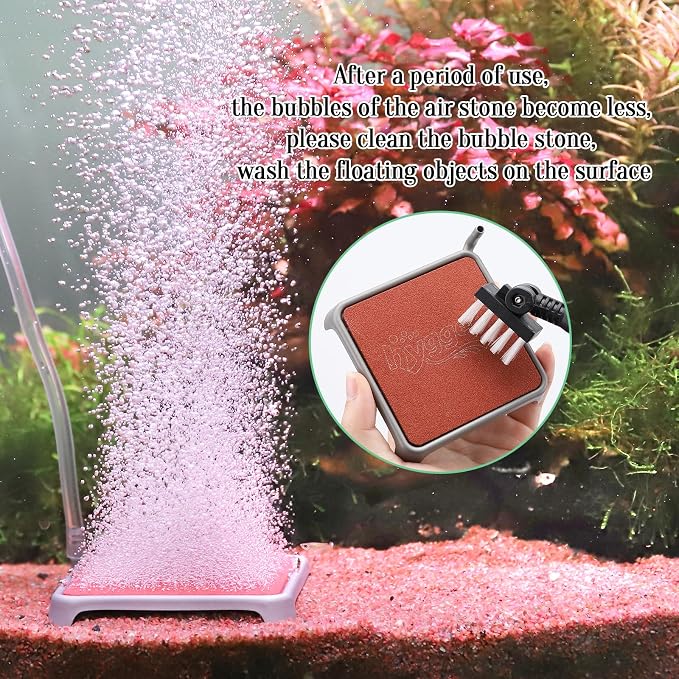 hygger Aquarium Air Stone, 3.23 Inch Nano Air Stone Make Super Tiny Bubble - Image 8
