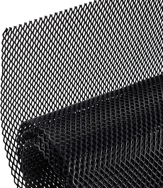 AggAuto 47x16 inches Car Pickup Truck Grill Mesh Spoiler Bumper Vent Aluminum by AggAutoAutomotiveGrillMeshInserts