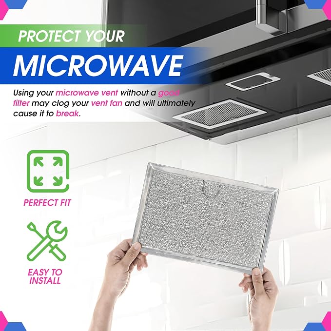 Microwave Filter Replacement 5.12” x 7.64” Fits Frigidaire 5304464105 - Image 5